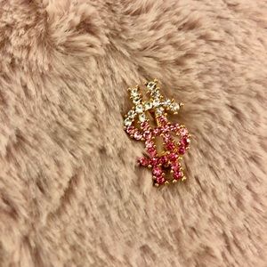 NWOT 💵pink Rhinestone pin !! 🍀